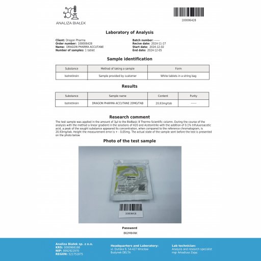 Accutane - Isotretinoin - Dragon Pharma, Europe