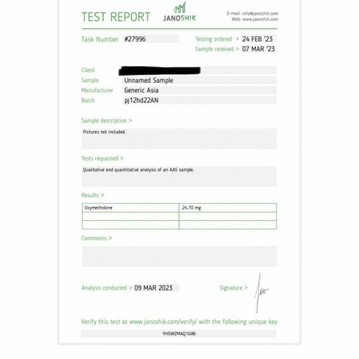 Anadrol 25mg - Oxymetholone - Generic Asia