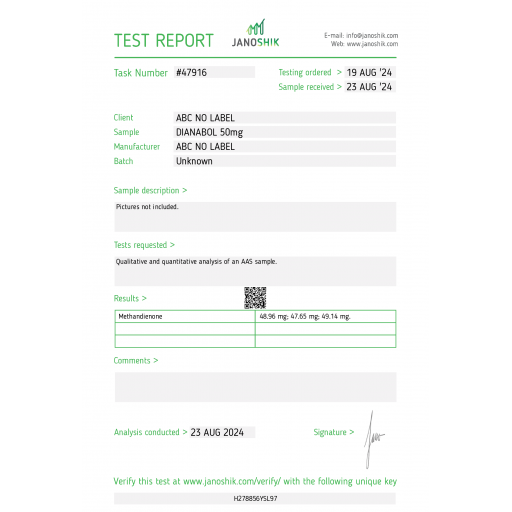 Danabol 50 - Methandienone - Stealth Labs