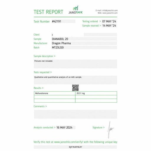 Dianabol 20 mg - Methandienone - Dragon Pharma, Europe