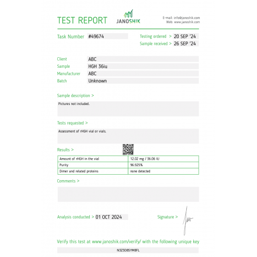 HGH 100iu - Human Growth Hormone - Stealth Labs