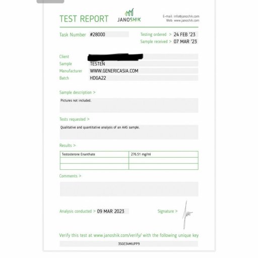 Testosterone Enanthate - Testosterone Enanthate - Generic Asia